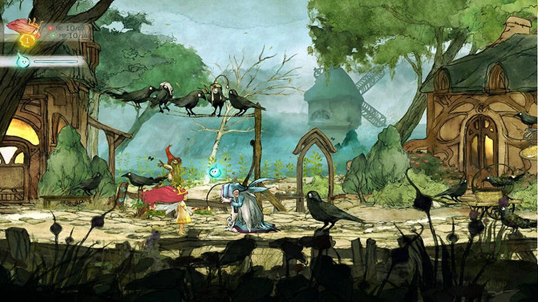Child of Light watercolor storybook art