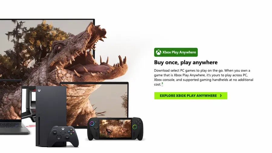 Xbox Play Anywhere multi-device setup